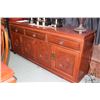 Image 1 : Modern Oriental rosewood sideboard to match lot 161, 33" H x 72" W X 19" D