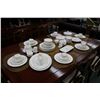 Image 1 : Selection of Paragon "Morning Rose" china dinnerware including twelve each of 10 1/2" dinner plates,