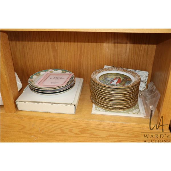 Selection of collector plates including twelve Franklin Mint Grimm's Fairy Tales, with original COA'