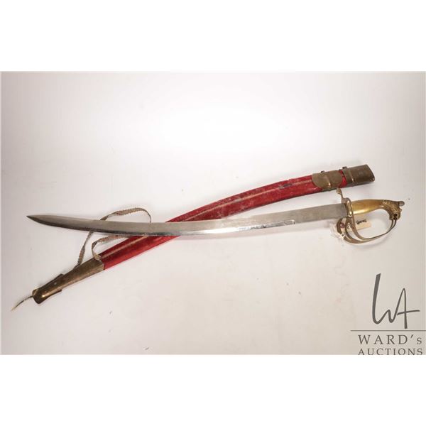 Decorative sword in scabbard