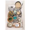 Image 1 : Selection of jewellery and lighters including wrist watches, pocket watches, belt buckles and cigare