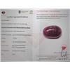 Image 3 : 7.03 ct certified Red Ruby gemstone, Certificate provided by consignor