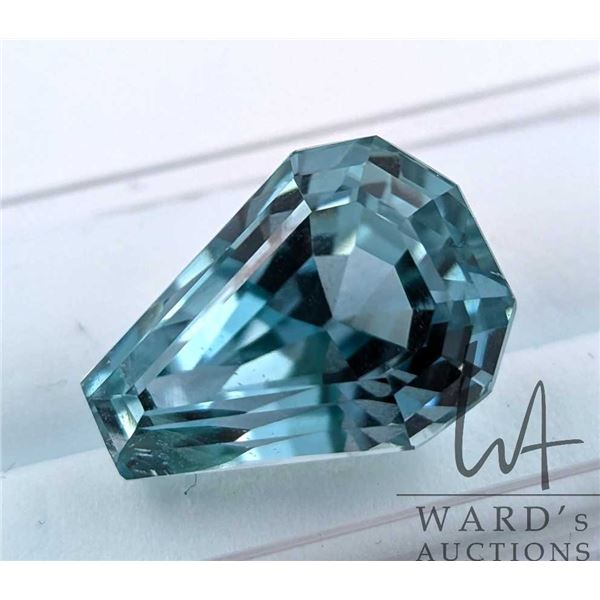 15.44 ct certified Apple Green Hiddenite gemstone, Certificate provided by consignor