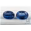 Image 2 : 14.72 ct certified blue Kyanite gemstone pair, Certificate provided by consignor