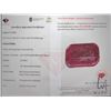 Image 3 : 10.2 ct certified Red Ruby gemstone, Certificate provided by consignor