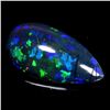 Image 1 : 5.54 ct certified Black Opal gemstone, Certificate provided by consignor