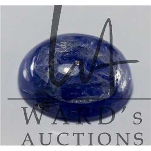 4.44 ct certified Purp/Blue Tanzanite gemstone, Certificate provided by consignor