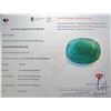 Image 3 : 9.46 ct certified Zambia Emerald gemstone, Certificate provided by consignor