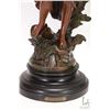 Image 5 : Two antique spelter figures "Muse Des Bois" par Louis Moreau ( Mlle d' Or), including a 20" harpist 