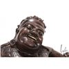 Image 2 : Quality rosewood carving of the Chinese Immortal Liu Hai with inset teeth and eyes, on fitted carved