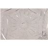 Image 2 : Selection of brilliant cut crystal including signed 8" diameter center bowl, 11" round plate and six