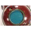 Image 5 : Two pieces of Chinese cloisonne including floral and butterfly 9" vase and a floral bowl