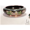 Image 2 : Two pieces of Chinese cloisonne including 8 1/2" diameter bowl and a lidded trinket box