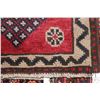 Image 2 : 100% hand made Iranian wool carpet, Fasa, double medallion, red background and highlights of blue, c