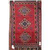 Image 1 : 100% hand made Iranian wool carpet, fasa, triple medallion, red background and highlights of blue, b