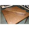 Image 2 : Fold over extension accessory table 29" x 38" x 20" when folded, includes five leaves