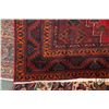 Image 2 : 100% hand made Iranian wool carpet, Baluchi, with center medallion, red background and highlights of