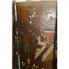 Image 7 : Antique Chinese Coromandel kuancai lacquered, six panel screen with inlaid ivory, mother-of-pearl, s