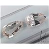 Image 2 : 8.4 ct certified Pink Morganite pair, Certificate provided by consignor