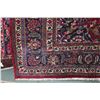 Image 2 : 100% hand made Iranian wool carpet, Mashad, center medallion and red background with highlights of c