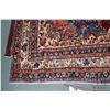 Image 2 : 100% hand made Iranian carpet, Hamdan with center medallion and floral design with red background an