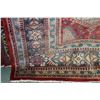 Image 2 : 100% hand made Iranian wool carpet, Hamdan, center medallion, red background and highlights of blue,