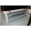 Image 1 : Floor standing television stand with component shelves, 54" W X 16" H X 21" D