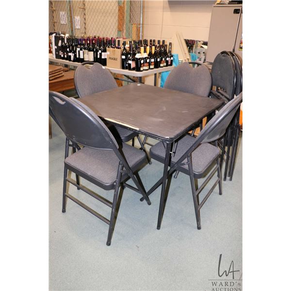 Folding table plus 6 folding chairs