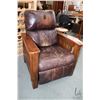 Image 1 : Modern Mission style oak recliner with just enough condition issues to give it character