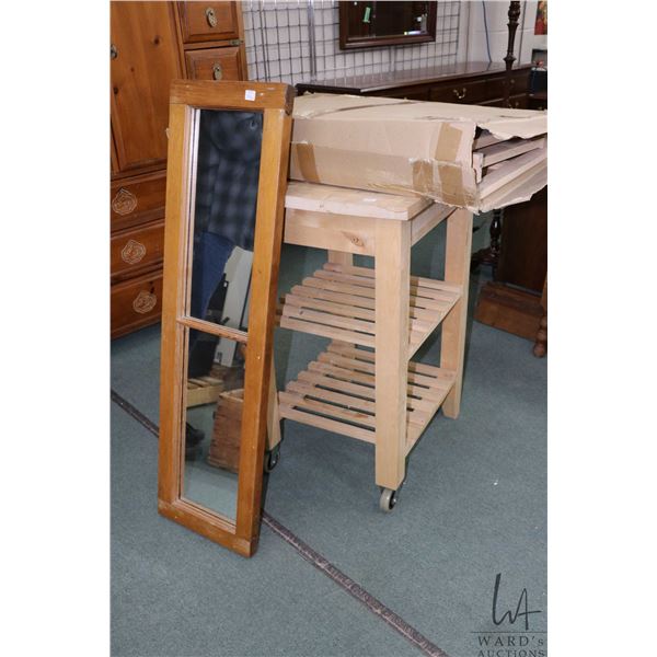 Ikea kitchen cart on wheels 33" high x 19" x 24" plus an unopened Ikea Svala children's furniture se