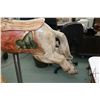Image 7 : Carved wooden carousel horse on stand 41" to top of saddle