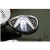 Image 11 : Callaway golfbag with a set of left handed Callaway clubs including five irons, five metal woods, an