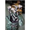 Image 2 : Set of left handed Jazz golf clubs including five irons, five metal woods, a Spalding putter, and a 