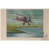 Image 4 : Graham Wragg, two framed original watercolour paintings including a Beechcraft Model 17 Staggerwing 