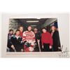 Image 1 : Ninety Nine All Star Tour 9" X 14" hand signed by Gretzky photograph taking during the "Ninety Nine 
