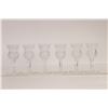 Image 1 : Six signed Edinburgh "thistle" crystal liqueur glasses