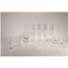 Image 1 : Selection of glassware including four signed cognac glasses, four fluted sherbet and four tall champ