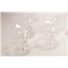 Image 4 : Selection of glassware including four signed cognac glasses, four fluted sherbet and four tall champ