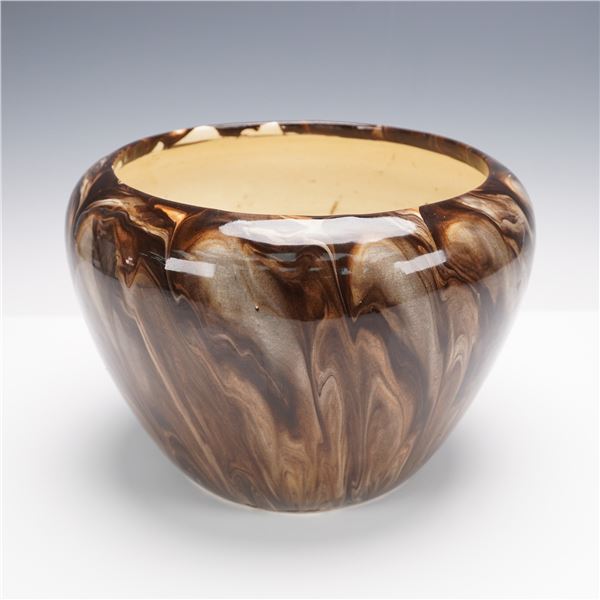 Weller Pottery Marbled Brown Jardiniere