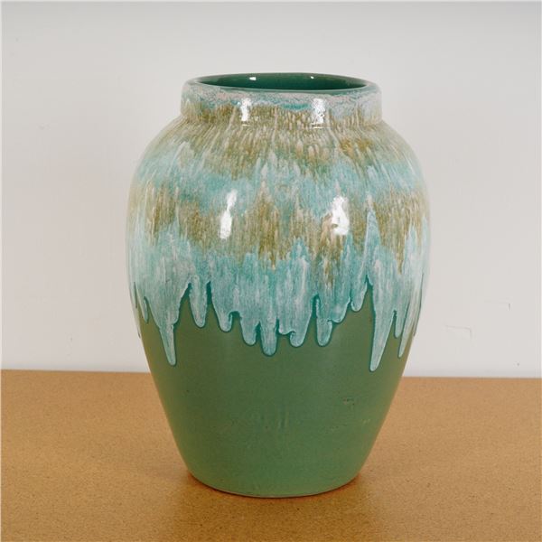 Zanesville Stoneware Drip Glaze Vase