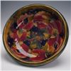 Image 2 : Moorcroft Pottery Footed Bowl, Pomegranate on Ochre