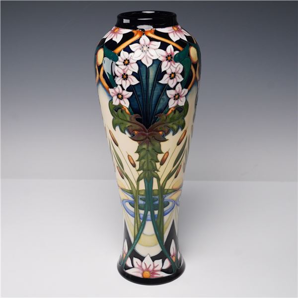 Moorcroft Pottery Tall Avon Water Vase, Limited Edition