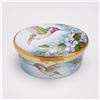 Image 1 : Moorcroft Copper Enamel Hummingbird Motif Decorative Box