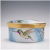 Image 3 : Moorcroft Copper Enamel Hummingbird Motif Decorative Box
