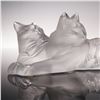 Image 6 : Lalique Crystal Figurine, Happy and Heggie Cats