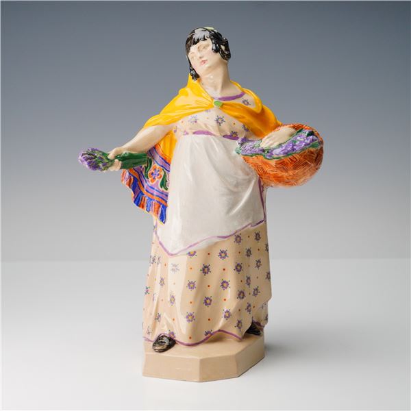 Charles Vyse Pottery Figurine, The Lavender Girl