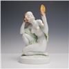 Image 1 : Herend Porcelain Figurine, Glamour Lady with Mirror 5724