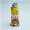 Image 1 : Royal Worcester Porcelain Candle Snuffer, Blue Tit