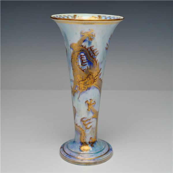 Wedgwood Fairyland Lustre Trumpet Vase, Celestial Dragon Z4829