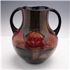 Image 1 : Moorcroft Pottery Double-Handle Flambe Vase, Claremont
